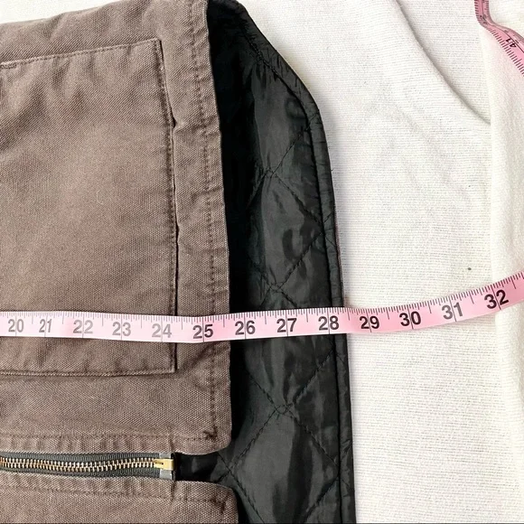 Carhartt Brown Vest with Black Collar - Picture 8 of 10